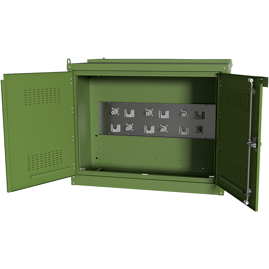 Primary Metering Cabinet with Dead Front - Left Open