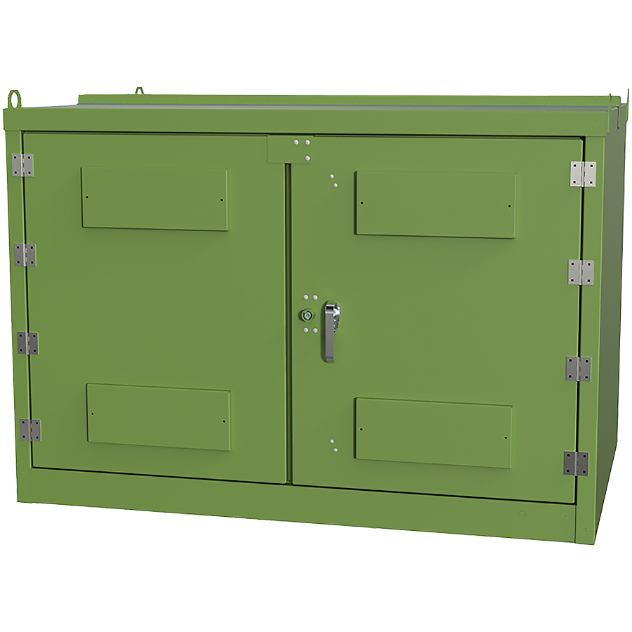 Primary Metering Cabinet with Live Front - Left Closed