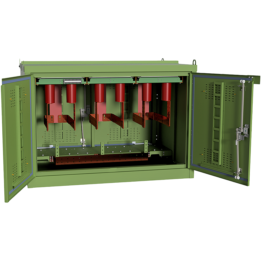 Primary Metering Cabinet with Live Front - Right Open